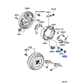 TOYOTA 47449-30020 Shoe Hold Down Spring Cup