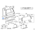TOYOTA 68281-60030 Genuine Weatherstrip, Lift Gate