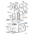 Toyota Land Cruiser FZJ100 OEM Genuine Back Door Weatherstrip