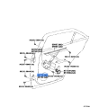 Toyota Hinge Assy, Rear Door, Lower RH