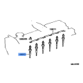 Glow Plug Set for Toyota Landcruiser 1HZ Engines 5/98-12/06 (Set of 6) - Part Number 19850-17020