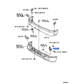Toyota Hilux Front Bumper Support Arm, Left Hand Side 52142-35080