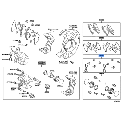 Disc Brake Fitting Kit 04947-50050