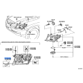 TOYOTA 81195-60120 Genuine Retainer, RH Headlamp Protector Lower