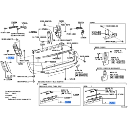 Front & Rear Spoiler Moulding Clips Bumper Retainer - Toyota 75392-35220