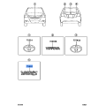 TOYOTA 75442-52260 Name Plate, Luggage Compartment Door