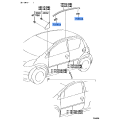 TOYOTA 75561-52040 Genuine Roof Drip Side Finish Molding Clip