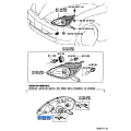 Toyota Headlamp Retainer 81195-60160