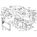 TOYOTA 16533-26070 Genuine Upper Radiator Support