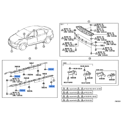Toyota Thresholds Skirt Side Trim Hole Plug Cap 76924-52021