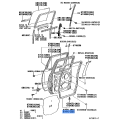 Rear Door Weatherstrip - Toyota (Left Side)