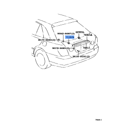Toyota Quarter Panel Emblem Retainer 75392-30230