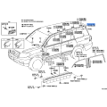 TOYOTA 75553-60040 Roof Drip Side Finish Molding Rear Right Hand
