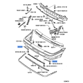Toyota Front Bumper Retainer 52526-53020