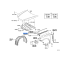 Toyota Protector, Front Fender, Upper RH 53805-33040