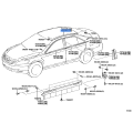 Toyota Camry Center Left Roof Drip Finish Molding 2007-2011