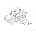 TOYOTA 75554-60030 MOULDING, ROOF DRIP SIDE FINISH, REAR LH