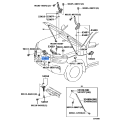 Toyota Land Cruiser Lexus LX570 GRJ200 URJ200 OEM Genuine Hood Lock 53510-60390