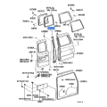 TOYOTA 67884-60050 WEATHERSTRIP, BACK DOOR, CENTER