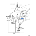 Toyota CABLE ASSY, HOOD LOCK CONTROL 53630-06110 OEM