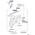 Toyota HiAce RegiusAce OEM Front Left Door Glass Inner Weatherstrip 68172-26051