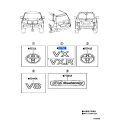 TOYOTA 75473-60120 Genuine PLATE, REAR BODY NAME, NO.3