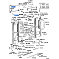 Weatherstrip, center door, upper no.2