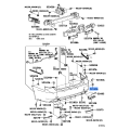 TOYOTA 52161-50902 PLATE, REAR BUMPER, RH