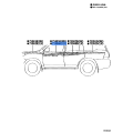 TOYOTA 75986-60880 Genuine Stripe, Front Door, LH