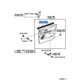 TOYOTA 68172-48050 Weatherstrip, Front Door Glass, Inner LH