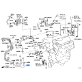TOYOTA 16297-31080 Genuine Water By-Pass Hose
