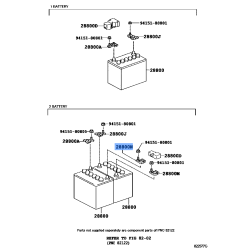 GENUINE Toyota Lexus OEM Battery Terminal NEGATIVE 90982-06059