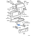 TOYOTA 68281-60020 Genuine Lift Gate Weatherstrip