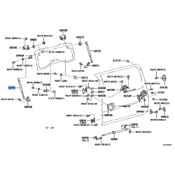 Toyota FJ Cruiser Back Window Stay Assembly RH/LH
