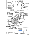 Toyota OEM Rear Door Weatherstrip LH 67872-60110