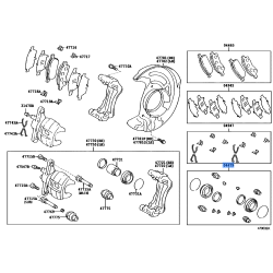 Toyota Genuine Cylinder Kit Disc Brake Front 04478-12110
