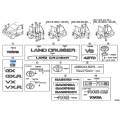 TOYOTA 75473-60080 PLATE, BACK DOOR NAME, NO.2