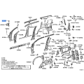 TOYOTA 61125-60030 Genuine Gusset Side Panel