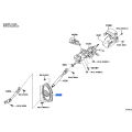 Toyota Genuine Steering Column Hole Cover Sub-Assembly 45025-60190