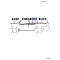 Toyota Stripe, Rear Door, Outside, RH