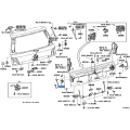 Toyota Land Cruiser Back Door Lock Striker Assembly LH 69460-60040