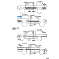 TOYOTA 75998-60260 Stripe, Rear Deck, Rear Right