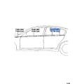 Stripe, Rear Door, RH - Toyota Hilux/4Runner Truck RN85 1994-1995