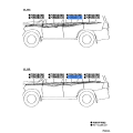 TOYOTA 75988-60870 Stripe Rear Door Outside LH
