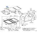 Toyota Sliding Roof Side Garnish RH