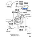Stripe, Front Door, No.3 RH - Toyota Land Cruiser (FZJ80, HZJ80) 1993-1995