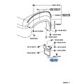 TOYOTA 76603-60070 Mudguard Sub-Assy Front Fender RH