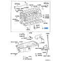 Toyota Coaster Land Cruiser Cylinder Block Oil Hole Gasket 11497-17010