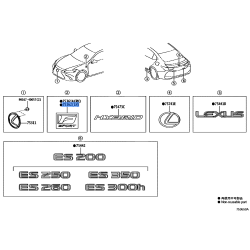 Genuine Toyota Lexus F Fender Badge 75362-33010