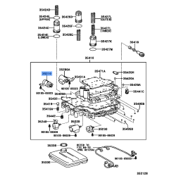 TOYOTA Solenoid Assy, Clutch Control 35210-45010 U151E U250E